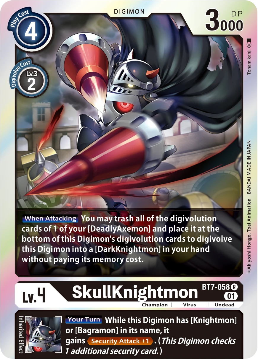 Digimon Card Game Sammelkarte BT7-058 SkullKnightmon