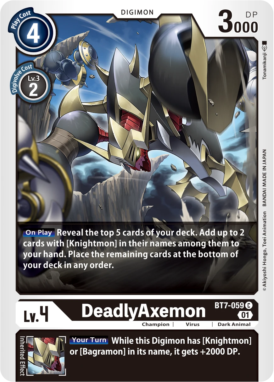 Digimon Card Game Sammelkarte BT7-059 DeadlyAxemon