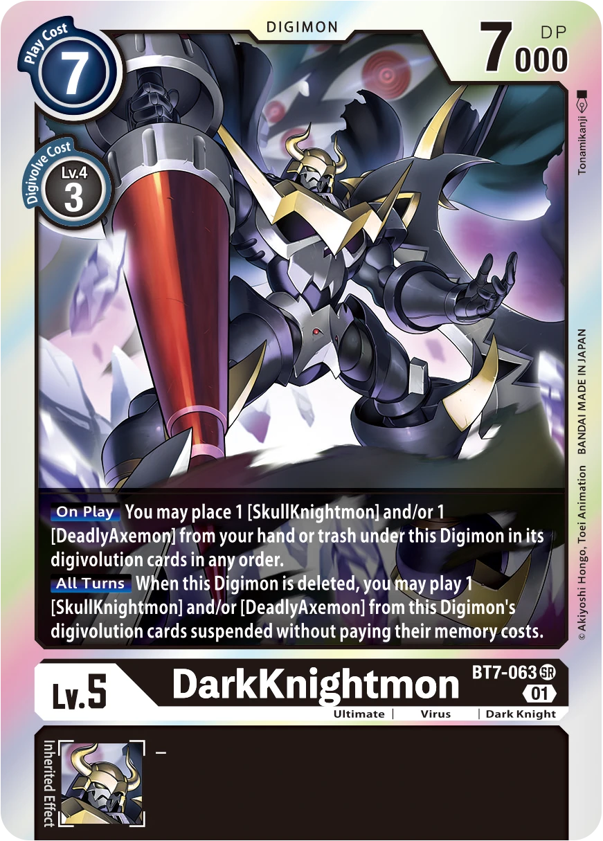Digimon Card Game Sammelkarte BT7-063 DarkKnightmon