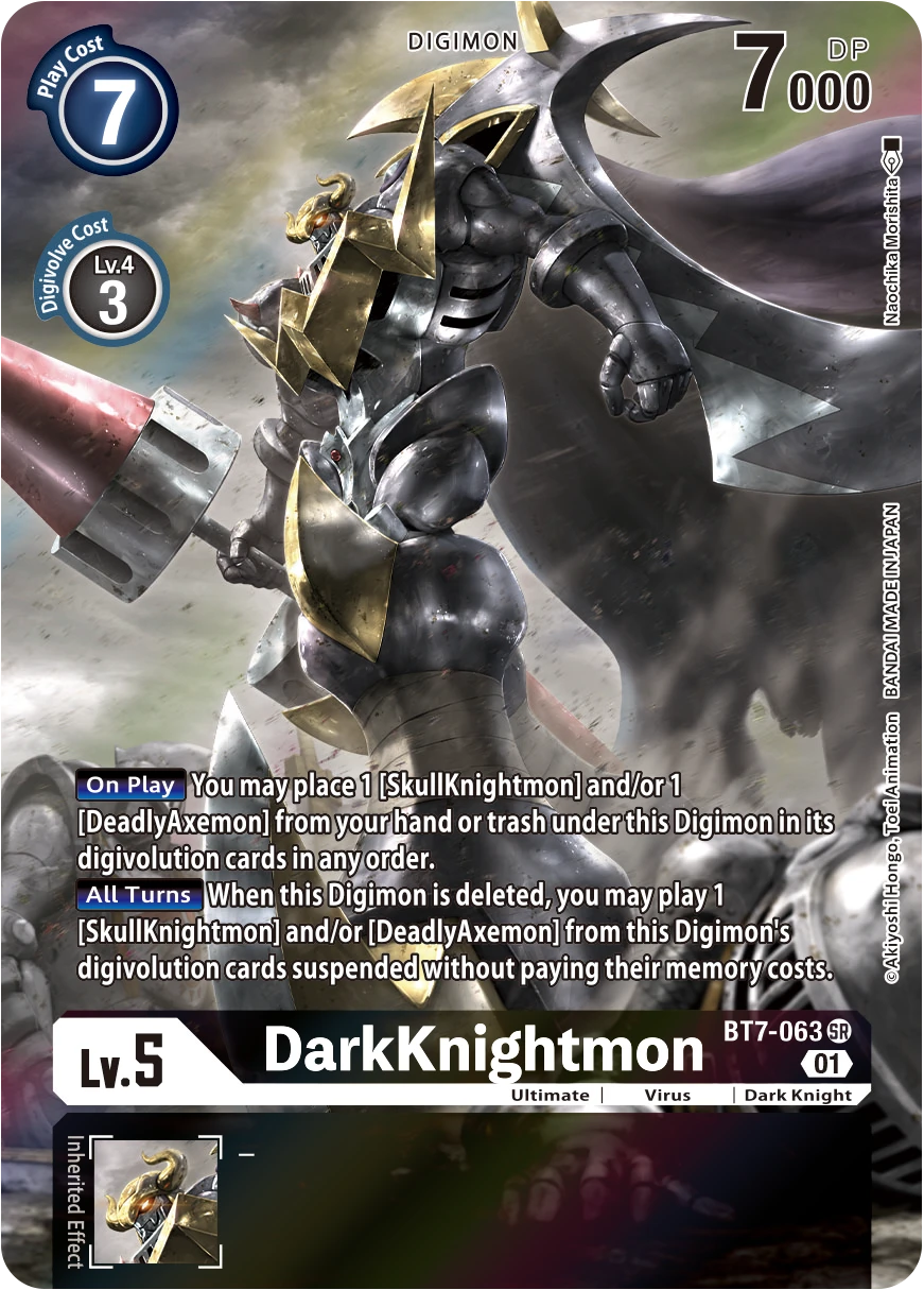 Digimon Card Game Sammelkarte BT7-063 DarkKnightmon alternatives Artwork 1