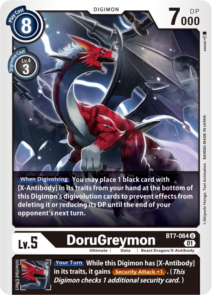 Digimon Card Game Sammelkarte BT7-064 DoruGreymon