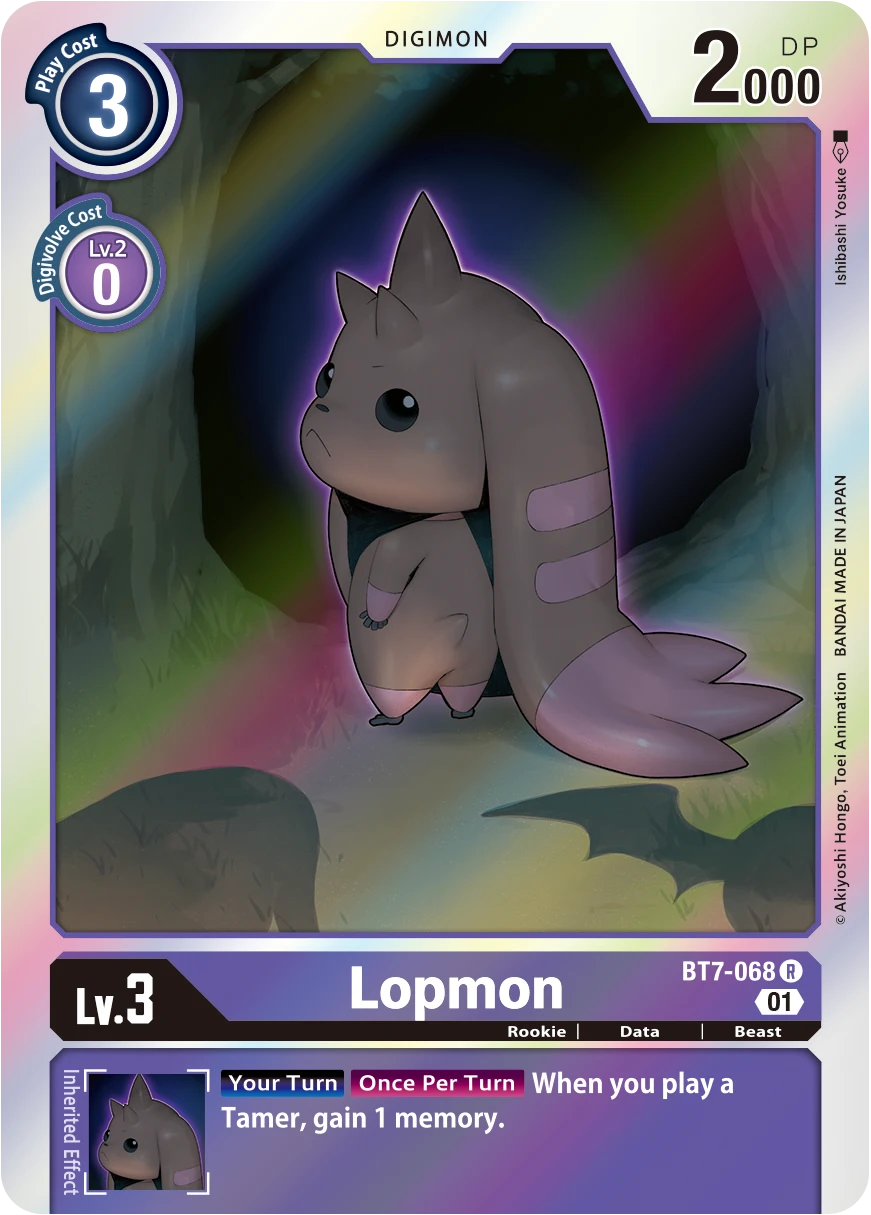 Digimon Card Game Sammelkarte BT7-068 Lopmon