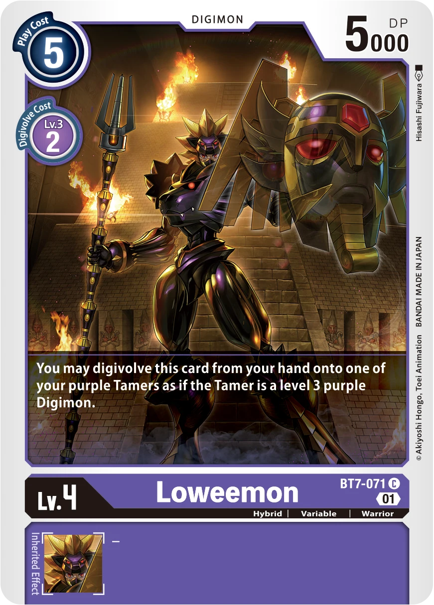 Digimon Card Game Sammelkarte BT7-071 Loweemon