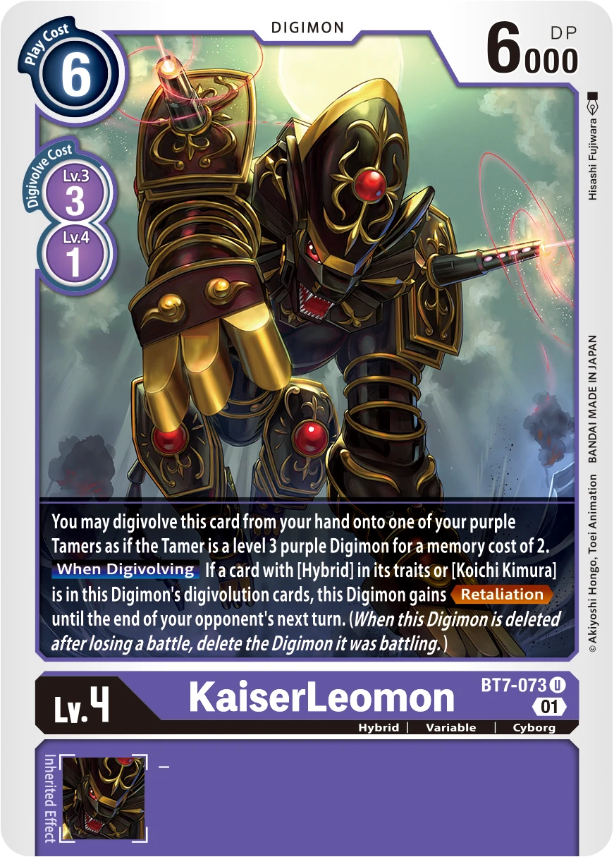 Digimon Card Game Sammelkarte BT7-073 KaiserLeomon