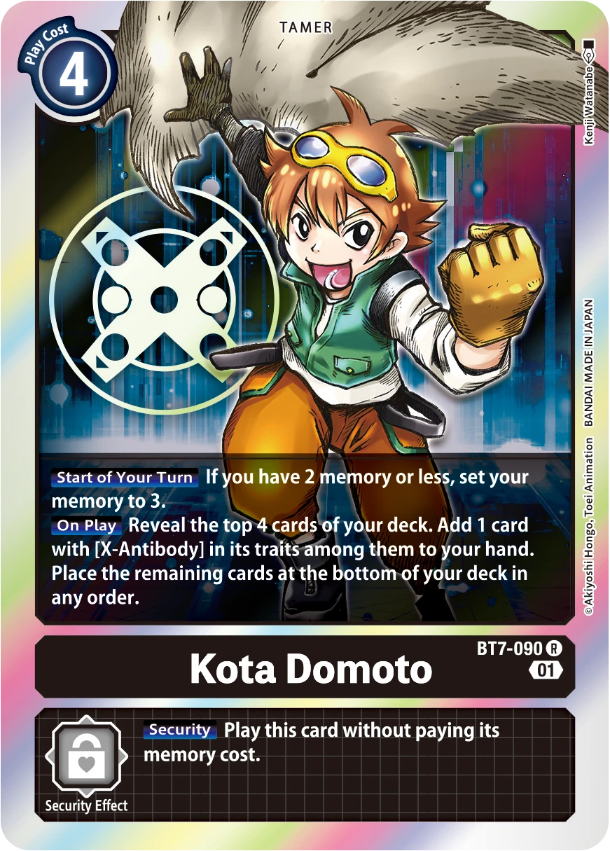 Digimon Card Game Sammelkarte BT7-090 Kota Domoto