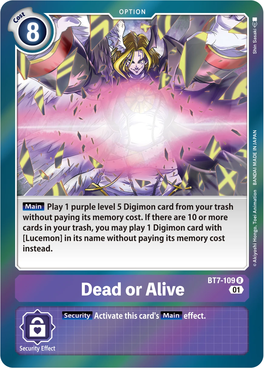 Digimon Card Game Sammelkarte BT7-109 Dead or Alive