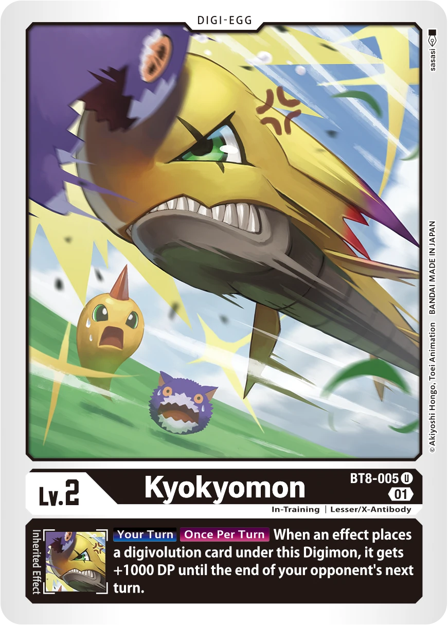 Digimon Card Game Sammelkarte BT8-005 Kyokyomon