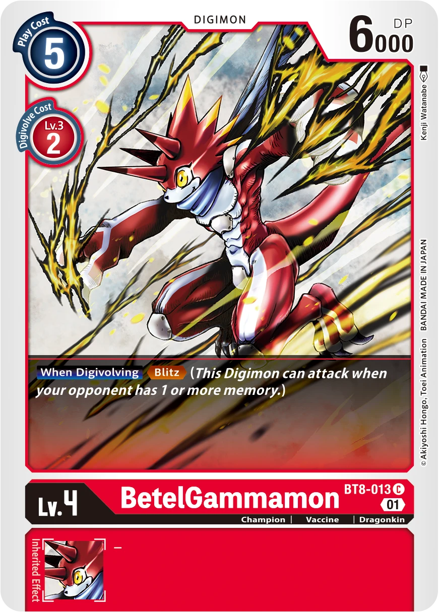 Digimon Card Game Sammelkarte BT8-013 BetelGammamon