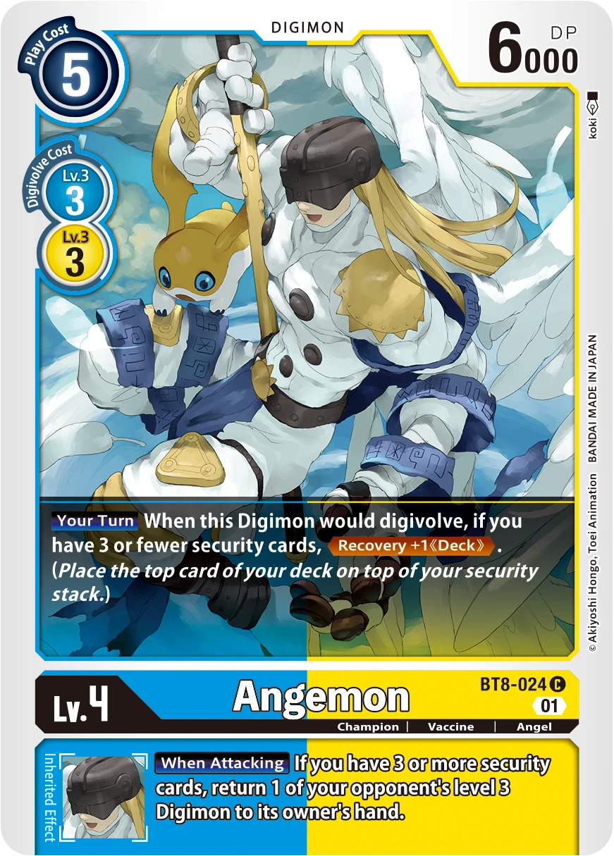 Digimon Card Game Sammelkarte BT8-024 Angemon