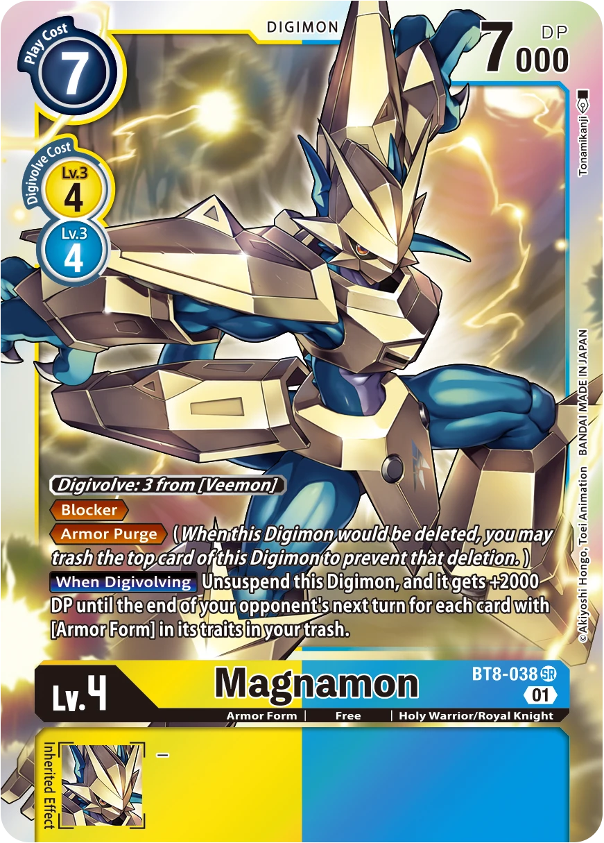 Digimon Card Game Sammelkarte BT8-038 Magnamon