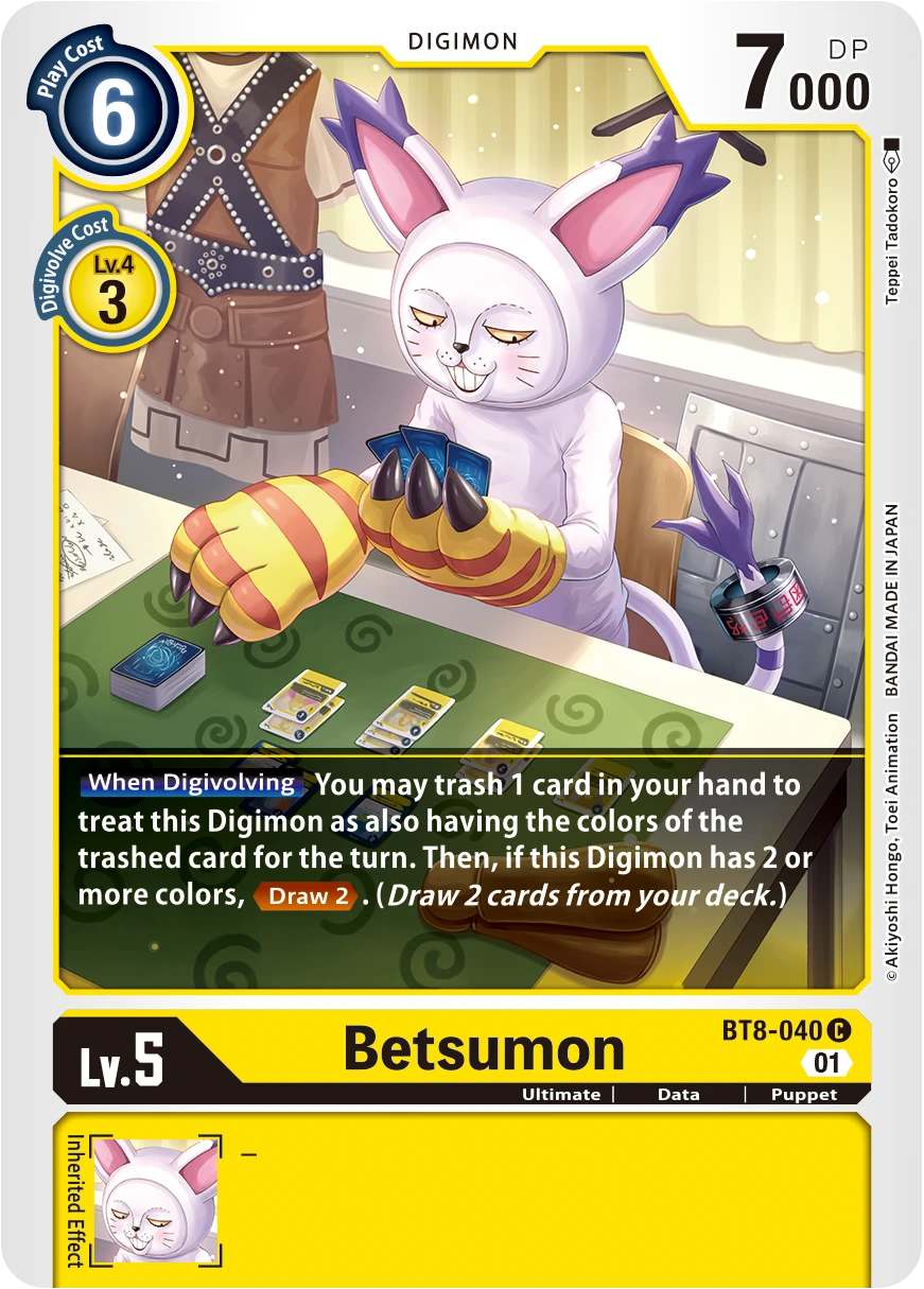 Digimon Card Game Sammelkarte BT8-040 Betsumon