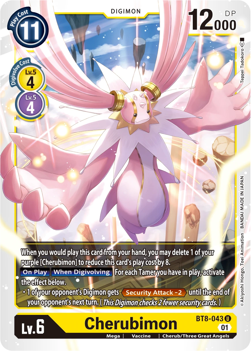Digimon Card Game Sammelkarte BT8-043 Cherubimon
