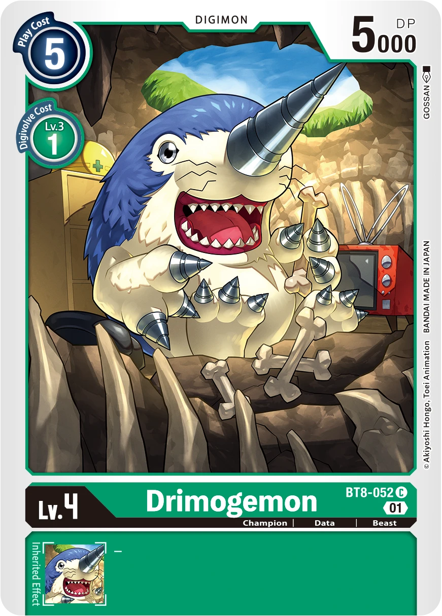 Digimon Card Game Sammelkarte BT8-052 Drimogemon