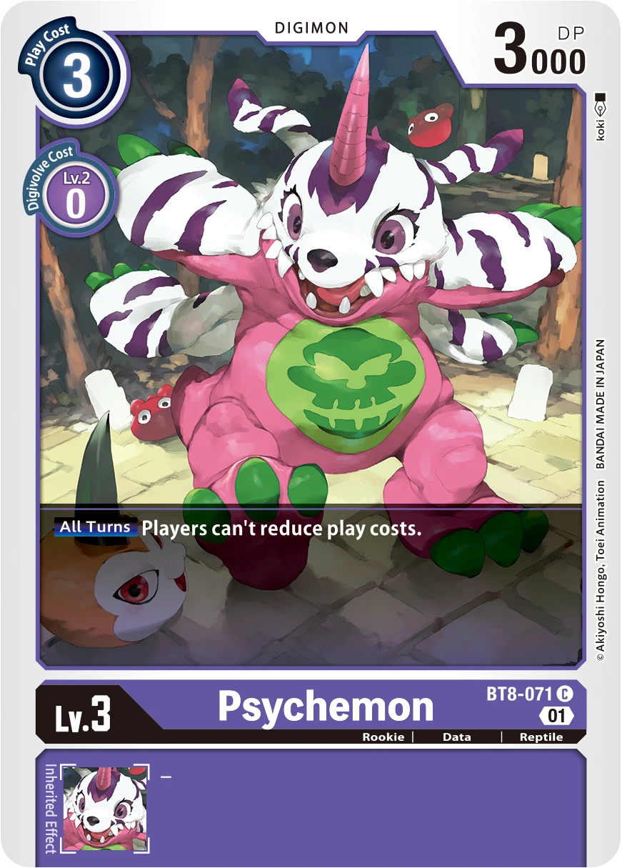 Digimon Card Game Sammelkarte BT8-071 Psychemon