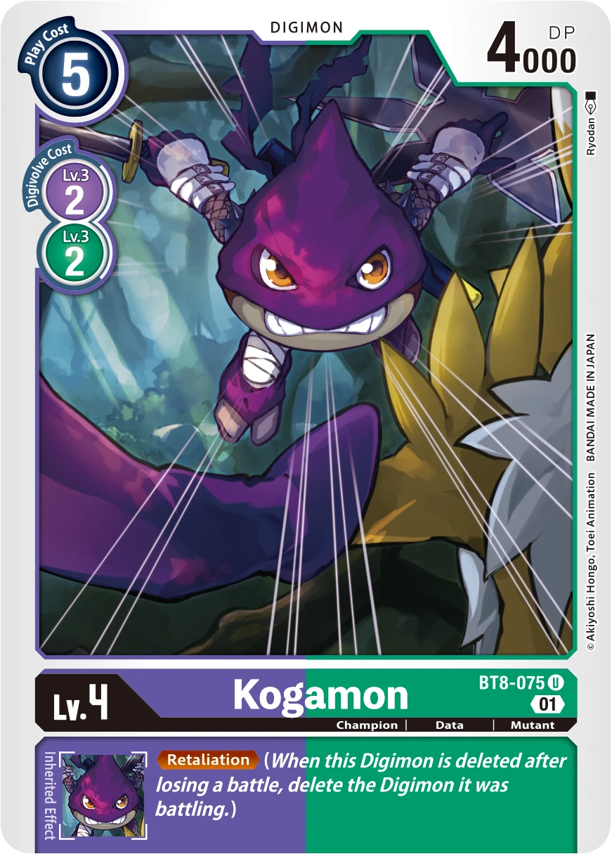 Digimon Card Game Sammelkarte BT8-075 Kogamon