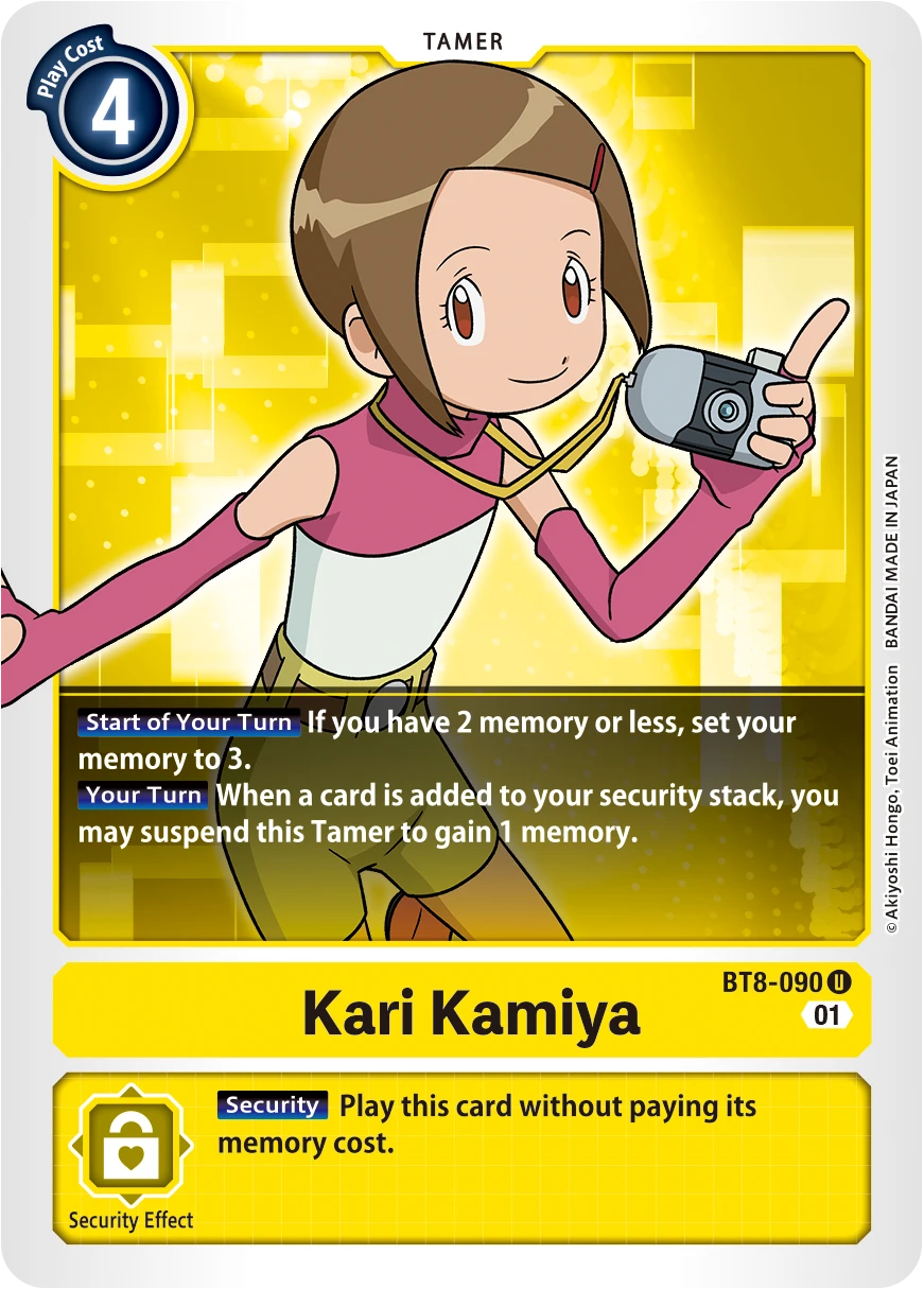 Digimon Card Game Sammelkarte BT8-090 Kari Kamiya