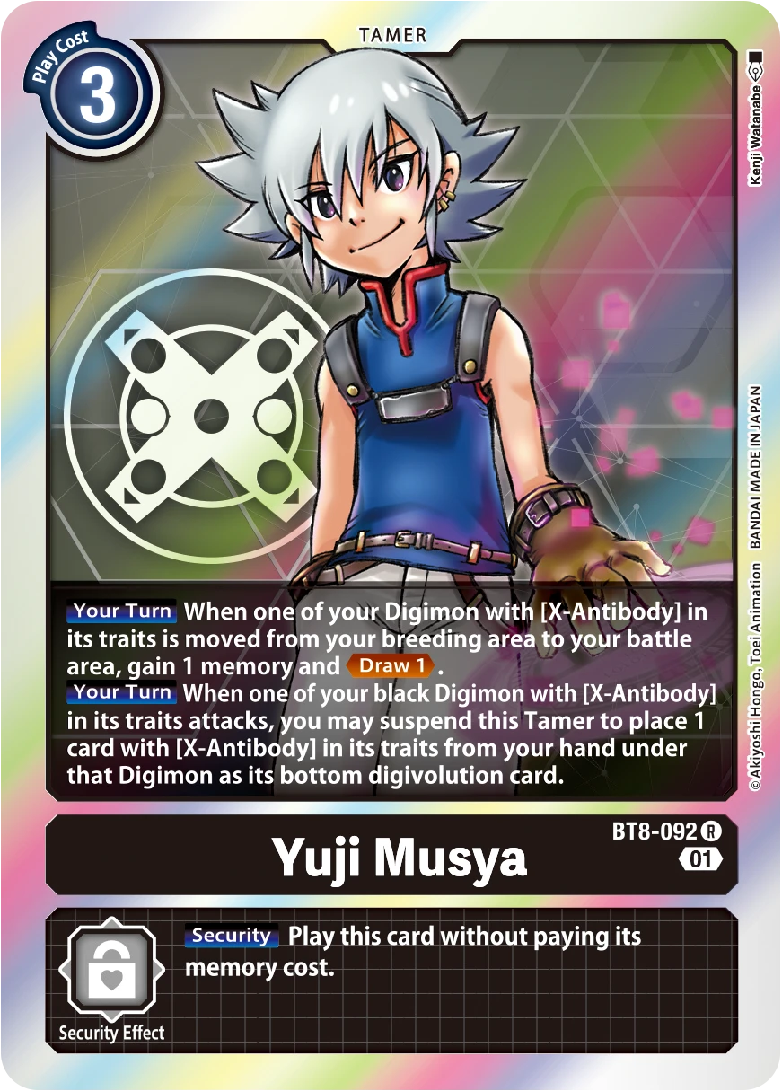 Digimon Card Game Sammelkarte BT8-092 Yuji Musya