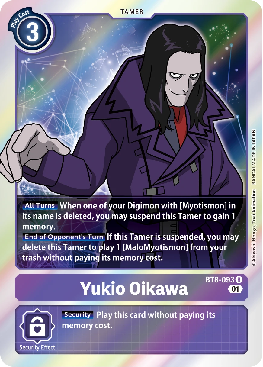 Digimon Card Game Sammelkarte BT8-093 Yukio Oikawa