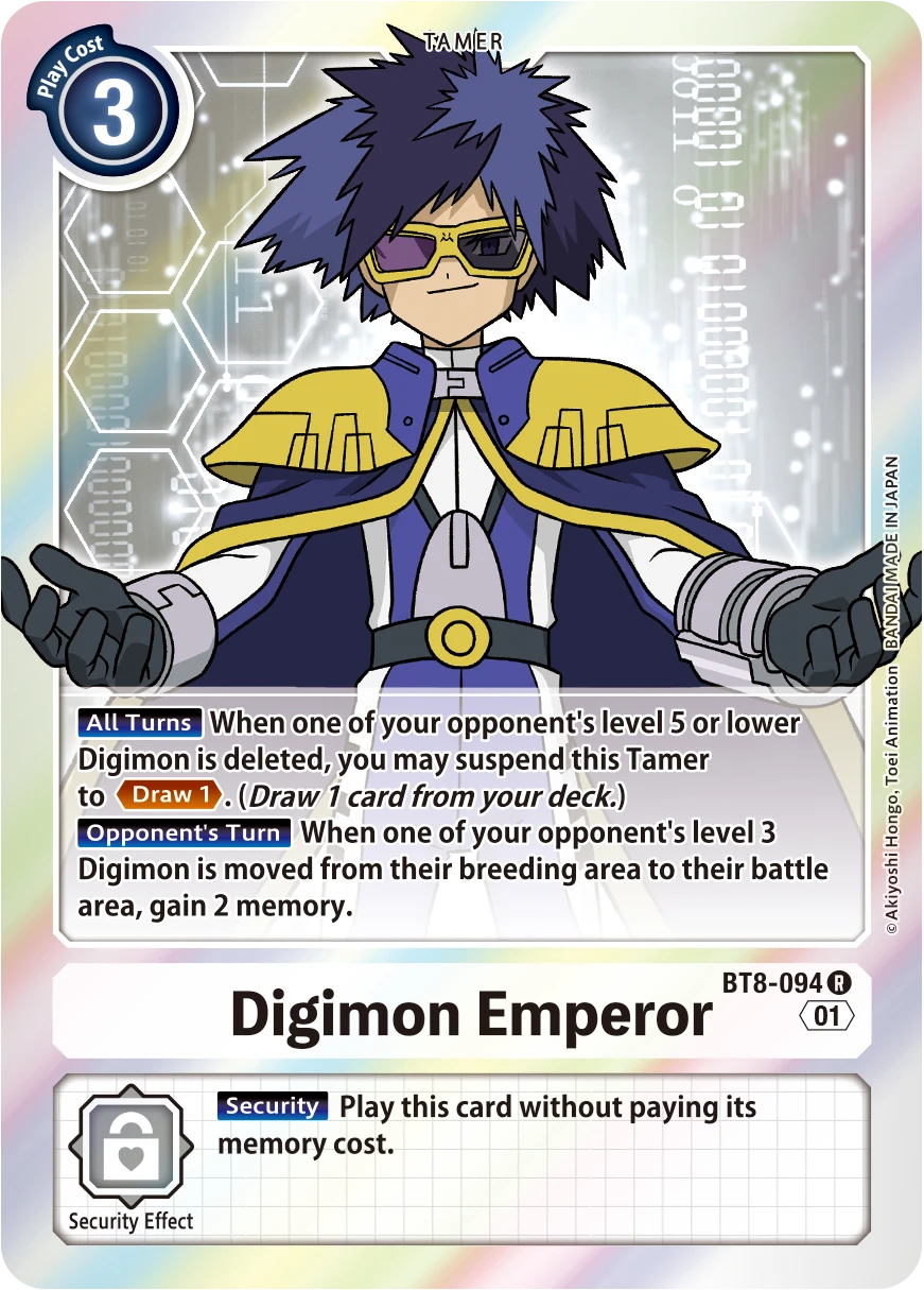 Digimon Card Game Sammelkarte BT8-094 Digimon Emperor