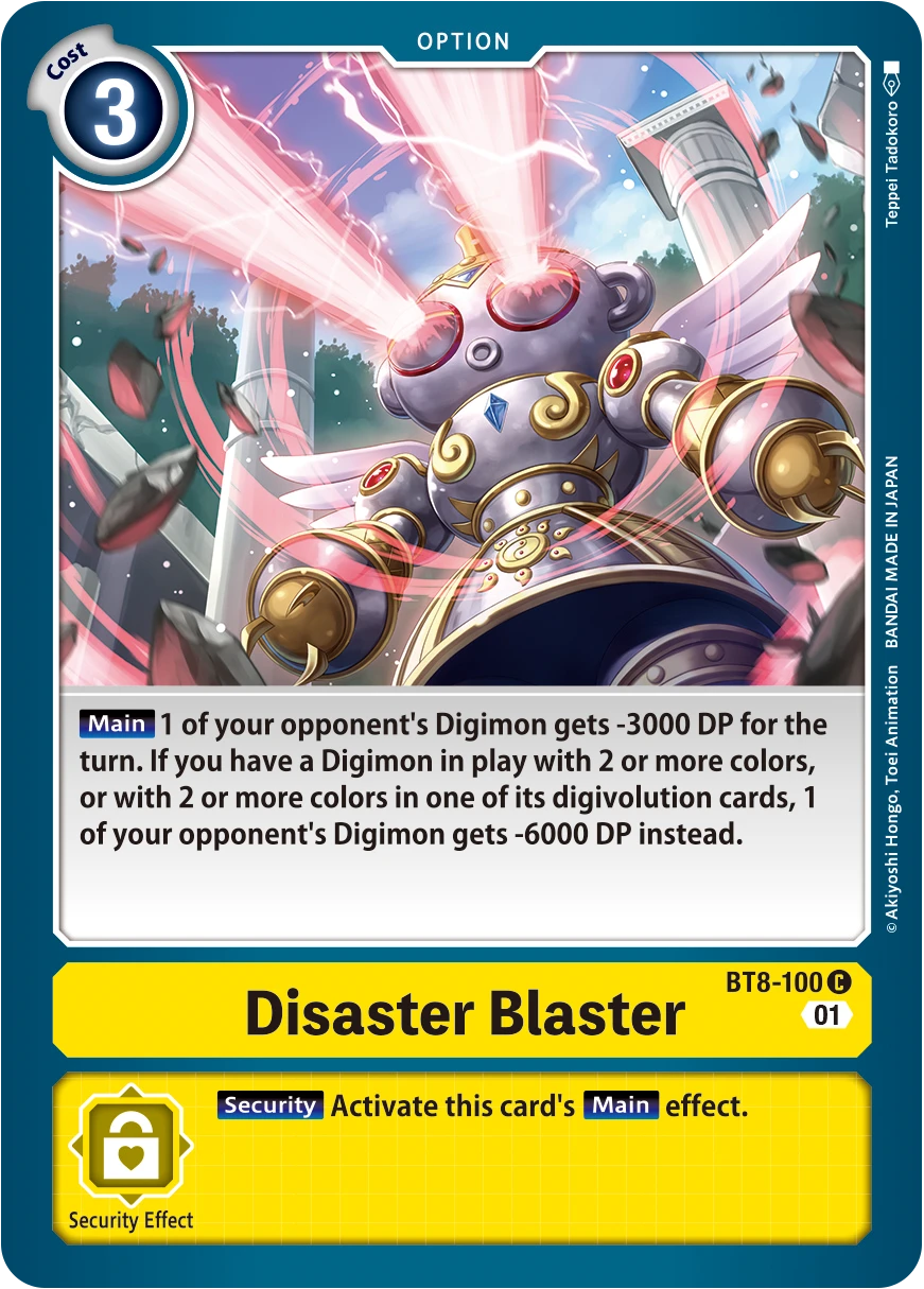 Digimon Card Game Sammelkarte BT8-100 Disaster Blaster