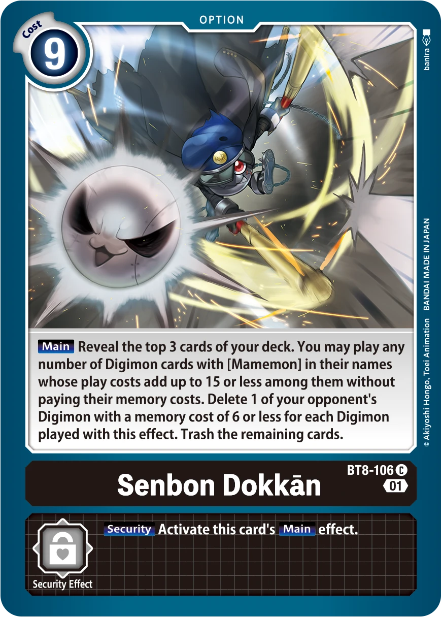 Digimon Card Game Sammelkarte BT8-106 Senbon Dokkān