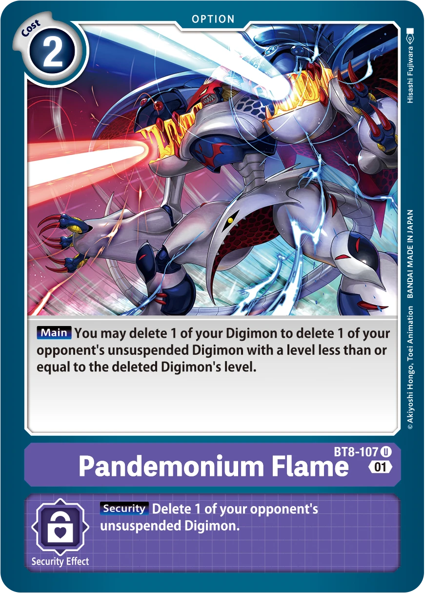 Digimon Card Game Sammelkarte BT8-107 Pandemonium Flame