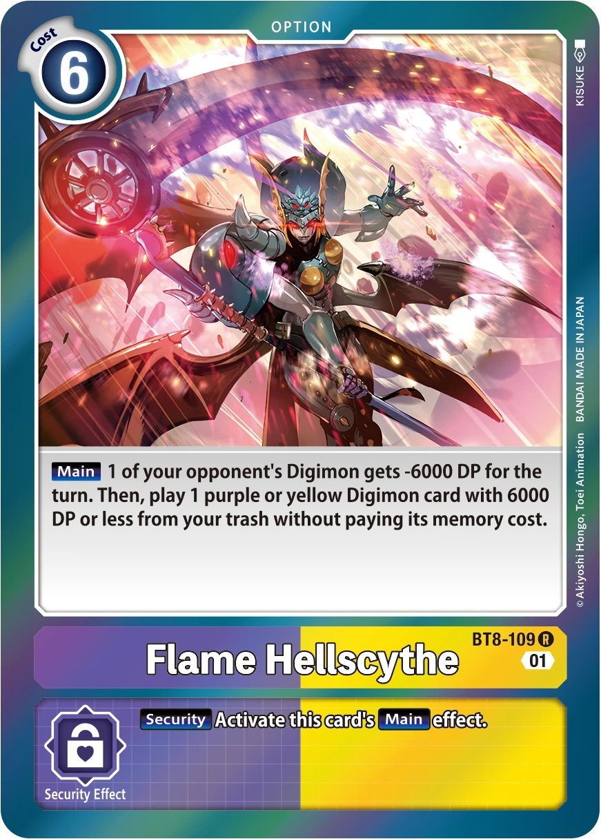 Digimon Card Game Sammelkarte BT8-109 Flame Hellscythe