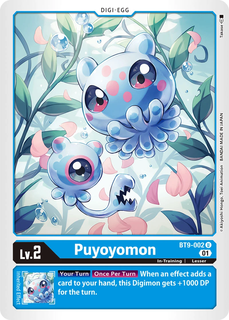 Digimon Card Game Sammelkarte BT9-002 Puyoyomon