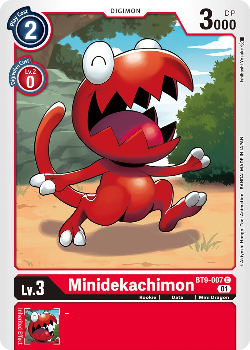 Digimon Card Game Sammelkarte BT9-007 Minidekachimon