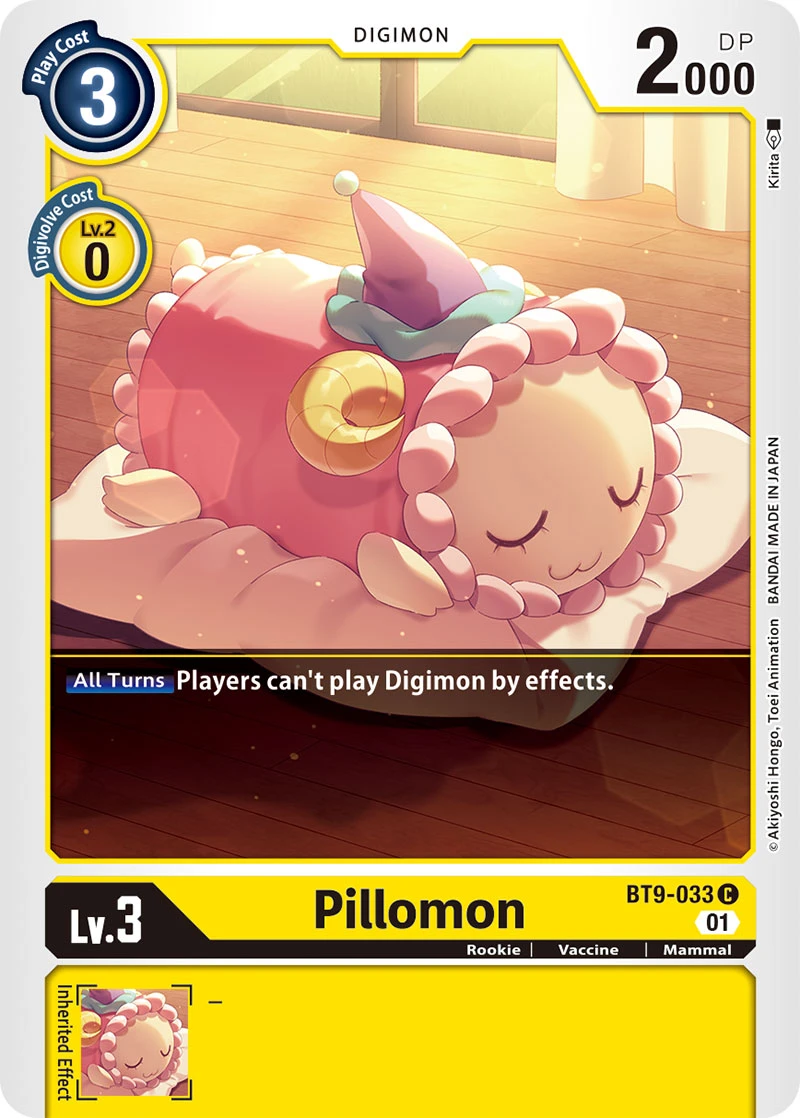 Digimon Card Game Sammelkarte BT9-033 Pillomon