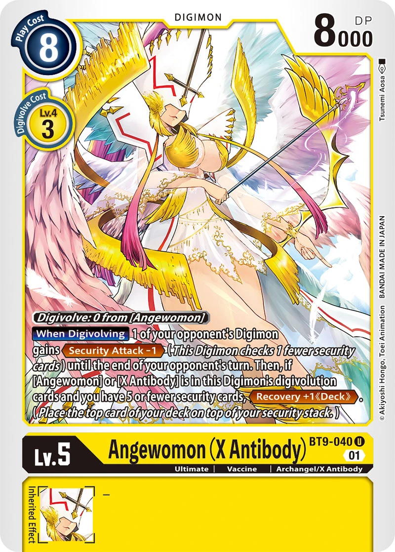 Digimon Card Game Sammelkarte BT9-040 Angewomon (X Antibody)