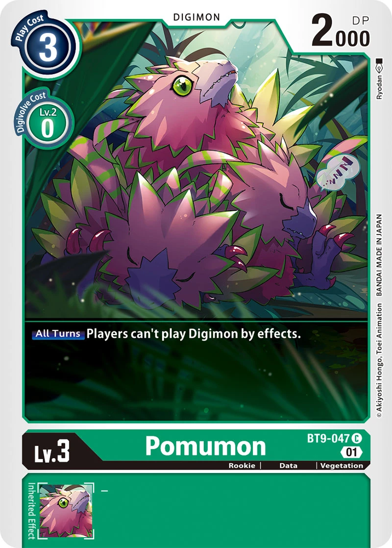 Digimon Card Game Sammelkarte BT9-047 Pomumon
