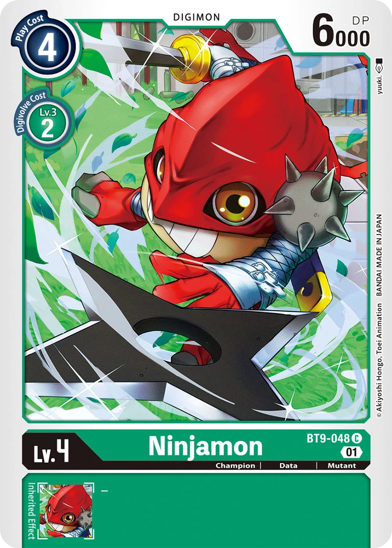 Digimon Card Game Sammelkarte BT9-048 Ninjamon