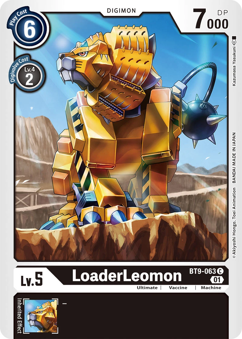 Digimon Card Game Sammelkarte BT9-063 LoaderLeomon