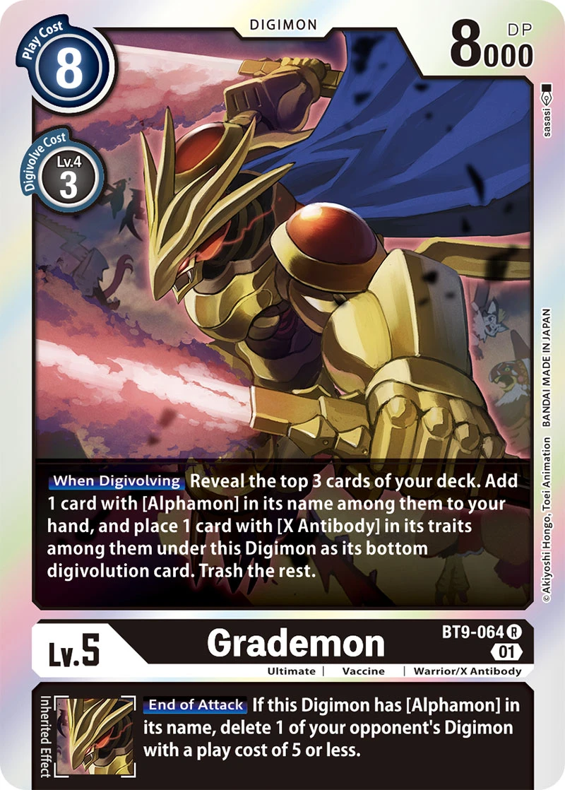 Digimon Card Game Sammelkarte BT9-064 Grademon