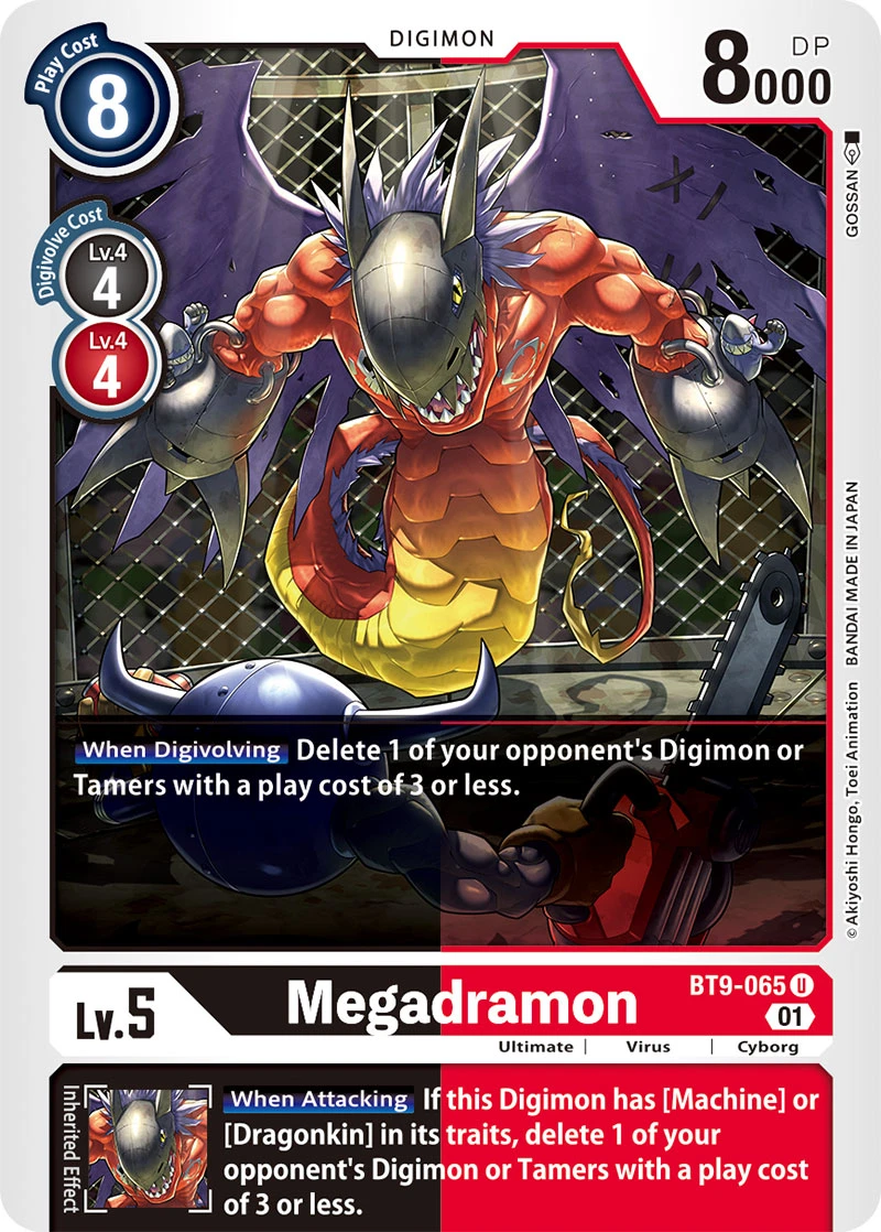 Digimon Card Game Sammelkarte BT9-065 Megadramon