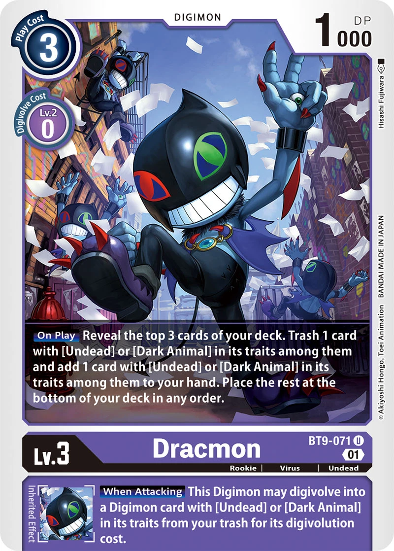 Digimon Card Game Sammelkarte BT9-071 Dracmon