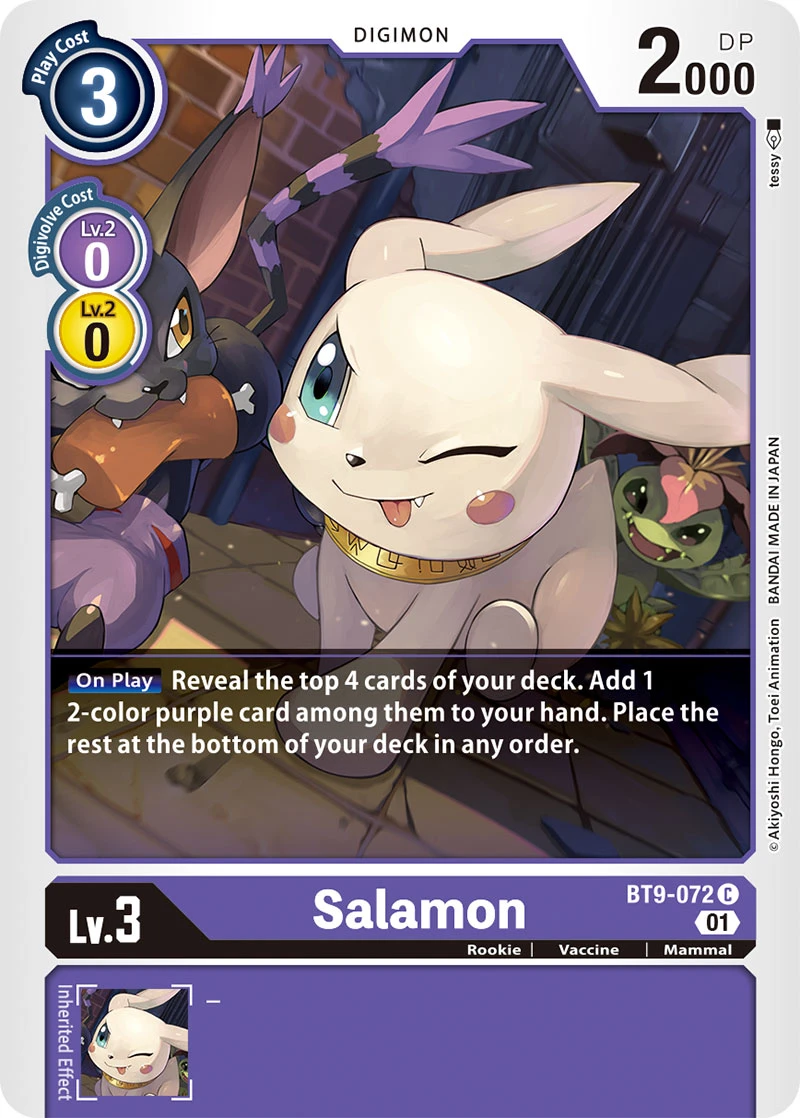 Digimon Card Game Sammelkarte BT9-072 Salamon