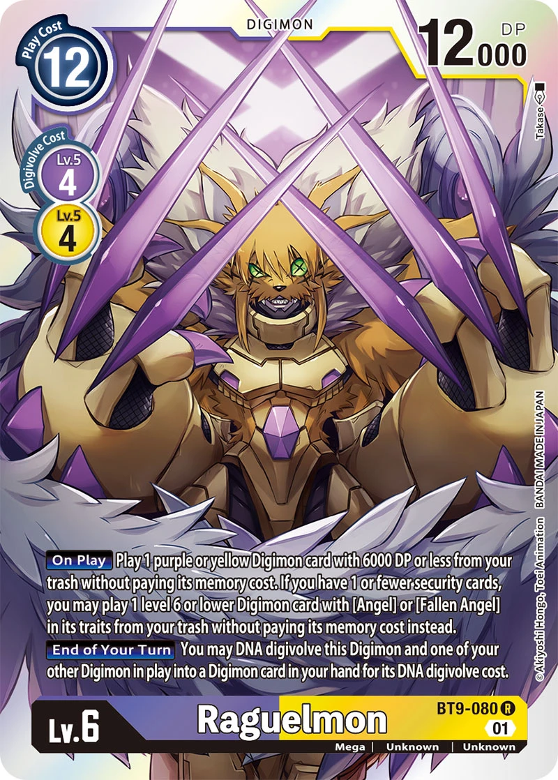 Digimon Card Game Sammelkarte BT9-080 Raguelmon