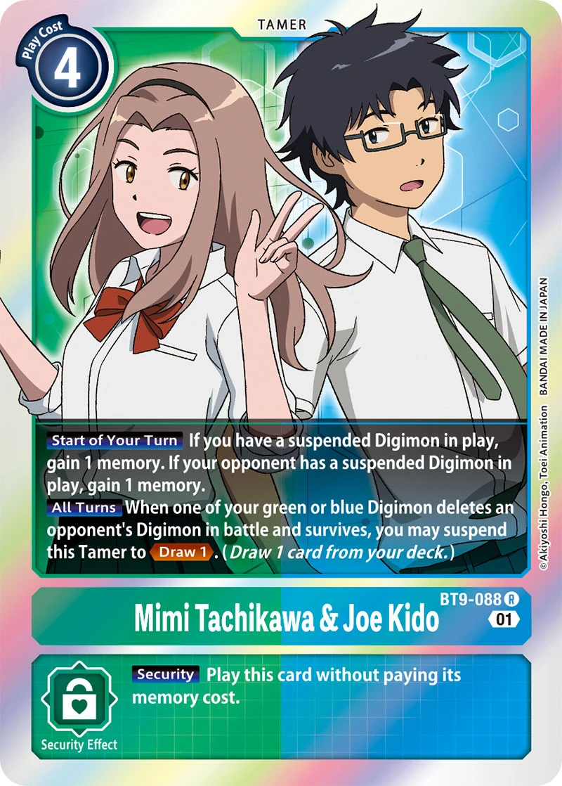 Digimon Card Game Sammelkarte BT9-088 Mimi Tachikawa & Joe Kido