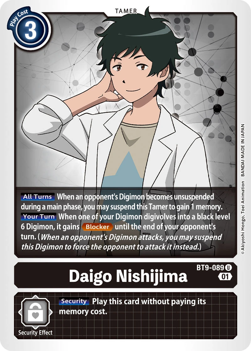 Digimon Card Game Sammelkarte BT9-089 Daigo Nishijima