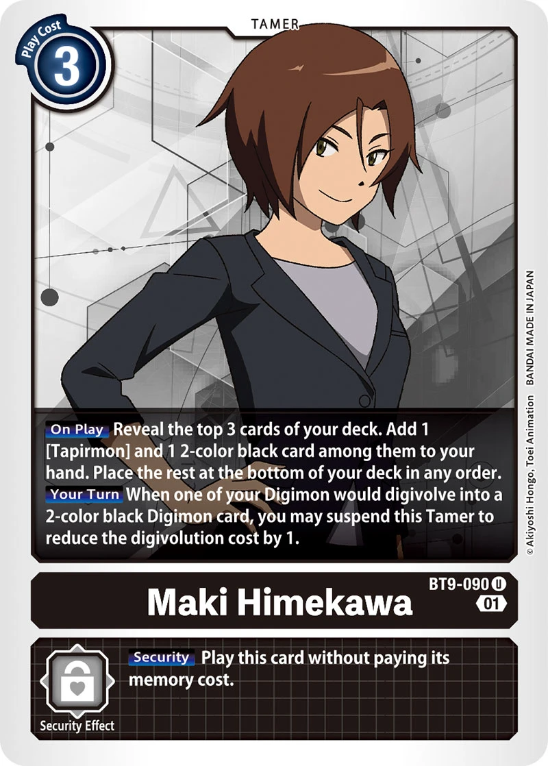 Digimon Card Game Sammelkarte BT9-090 Maki Himekawa