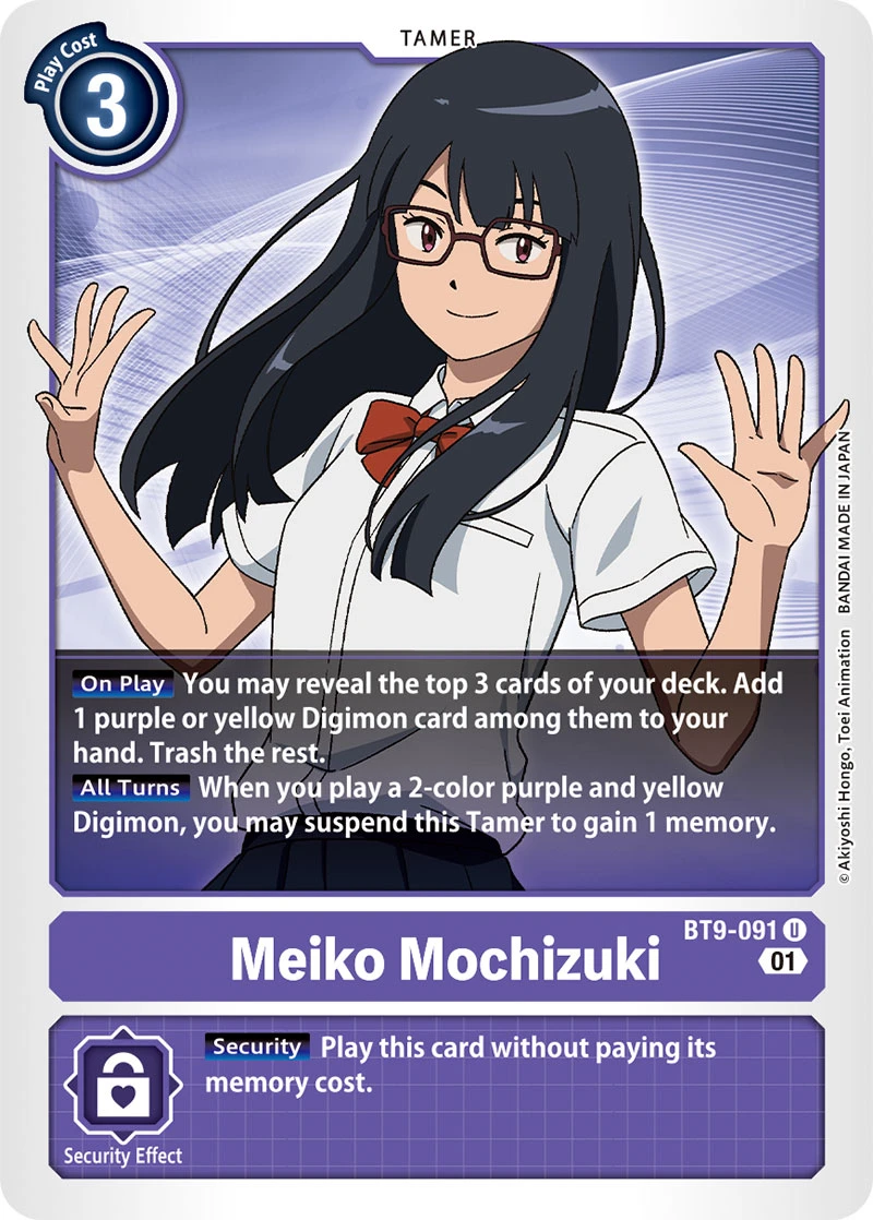 Digimon Card Game Sammelkarte BT9-091 Meiko Mochizuki