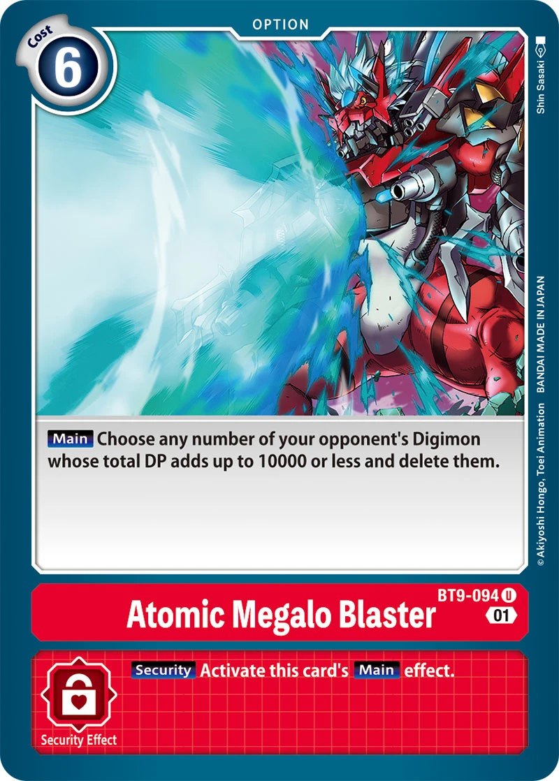 Digimon Card Game Sammelkarte BT9-094 Atomic Megalo Blaster