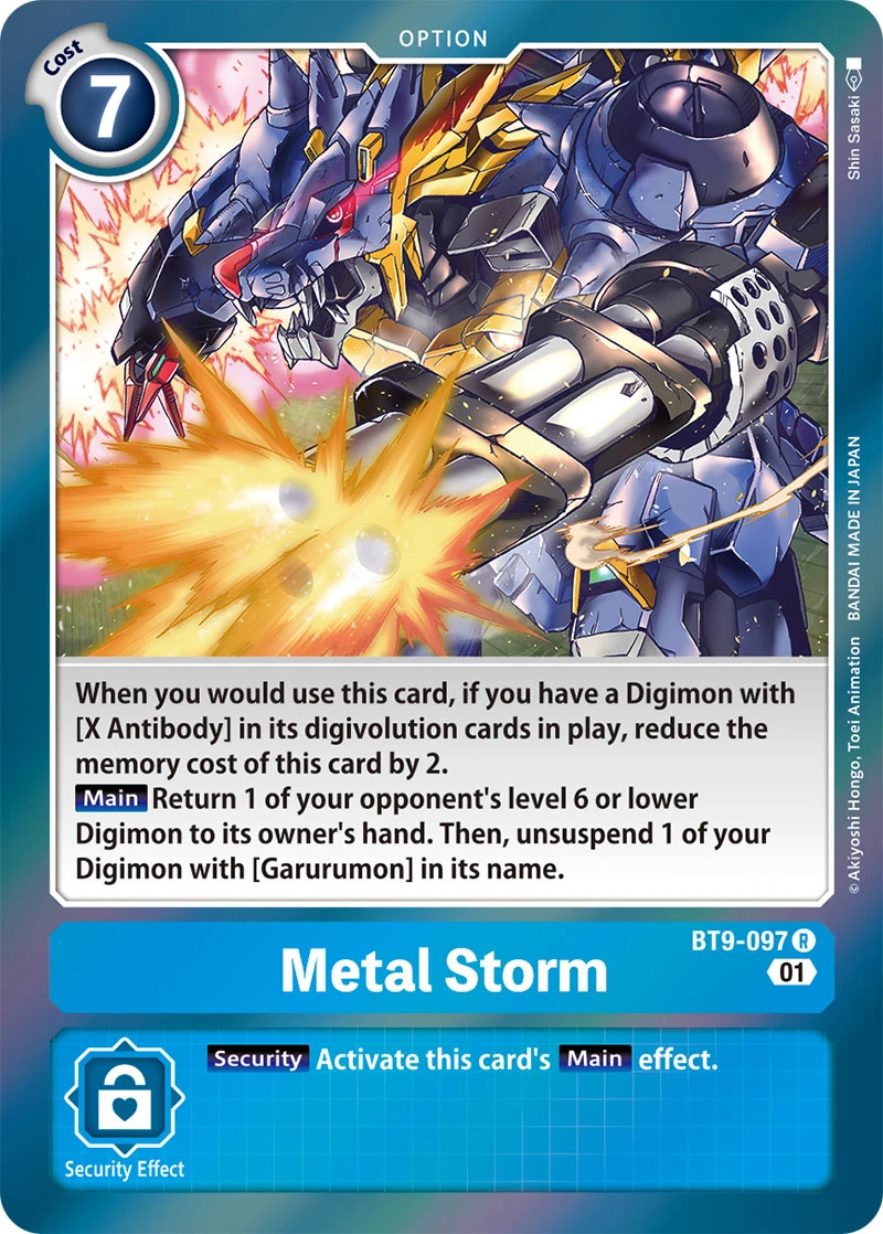Digimon Card Game Sammelkarte BT9-097 Metal Storm