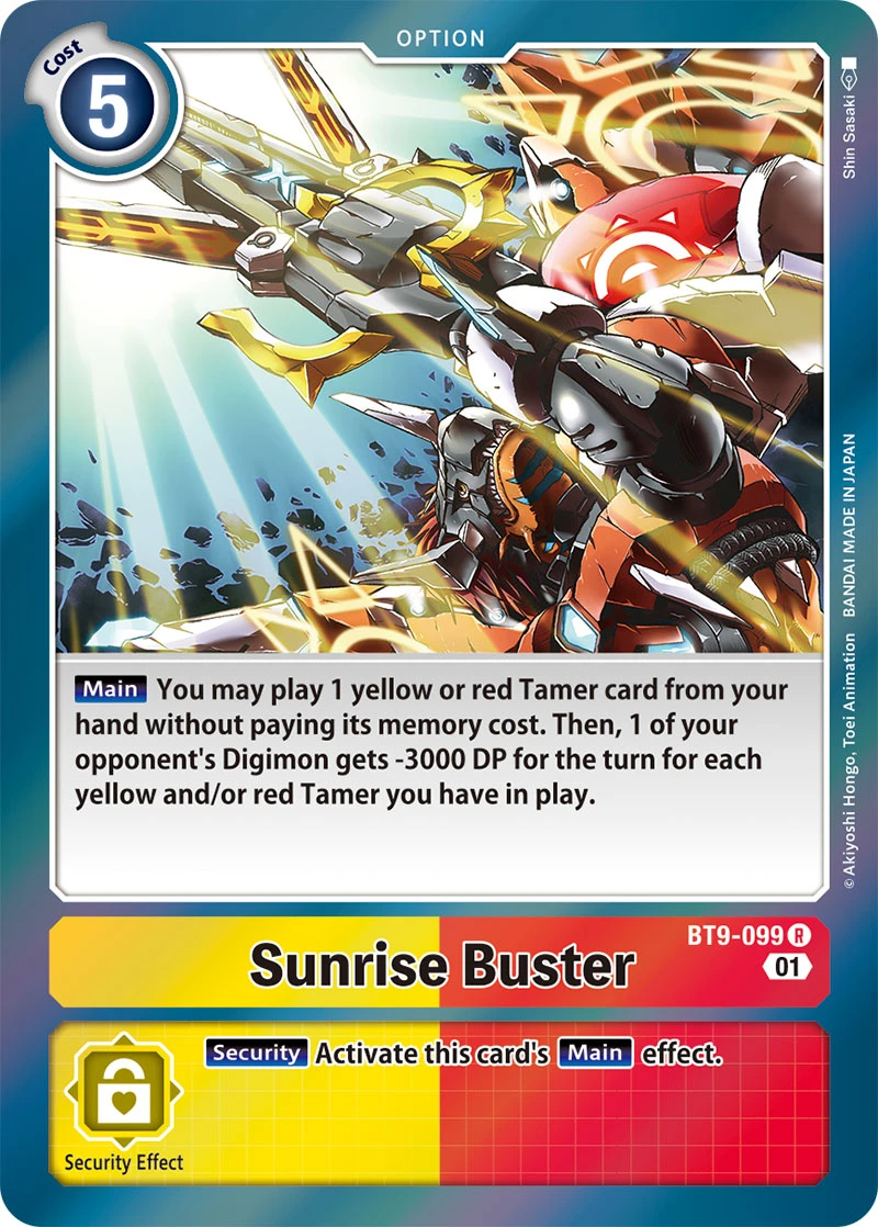 Digimon Card Game Sammelkarte BT9-099 Sunrise Buster