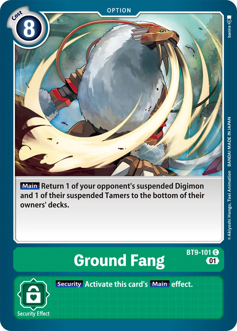 Digimon Card Game Sammelkarte BT9-101 Ground Fang