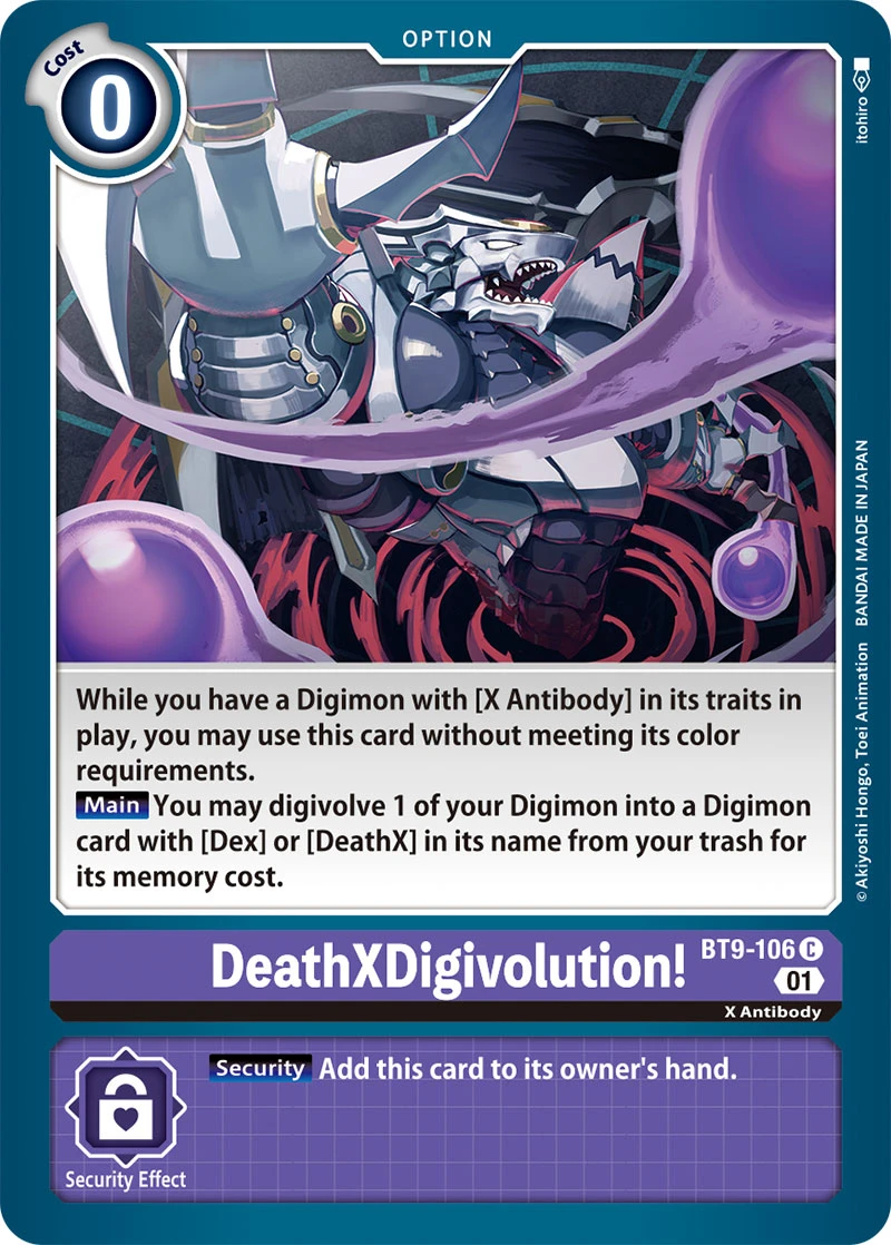 Digimon Card Game Sammelkarte BT9-106 DeathXDigivolution!