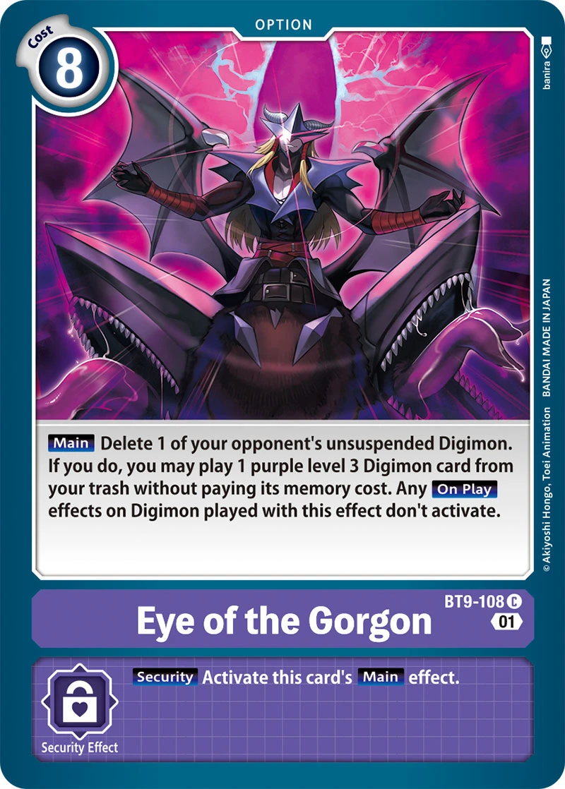 Digimon Card Game Sammelkarte BT9-108 Eye of the Gorgon