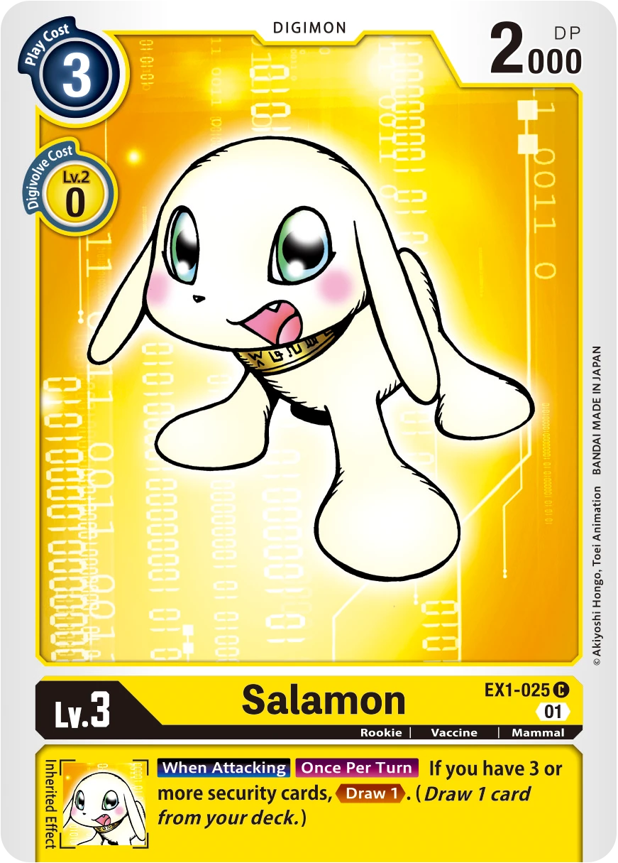 Digimon Card Game Sammelkarte EX1-025 Salamon